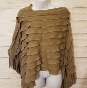 Sweater poncho shawl